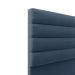 Cabeceira California Para Cama Box Casal 140 cm Suede Azul Marinho - D'Rossi