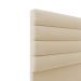 Cabeceira California Para Cama Box Casal 140 cm Suede Bege - D'Rossi