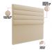Cabeceira California Para Cama Box Casal 140 cm Suede Bege - D'Rossi