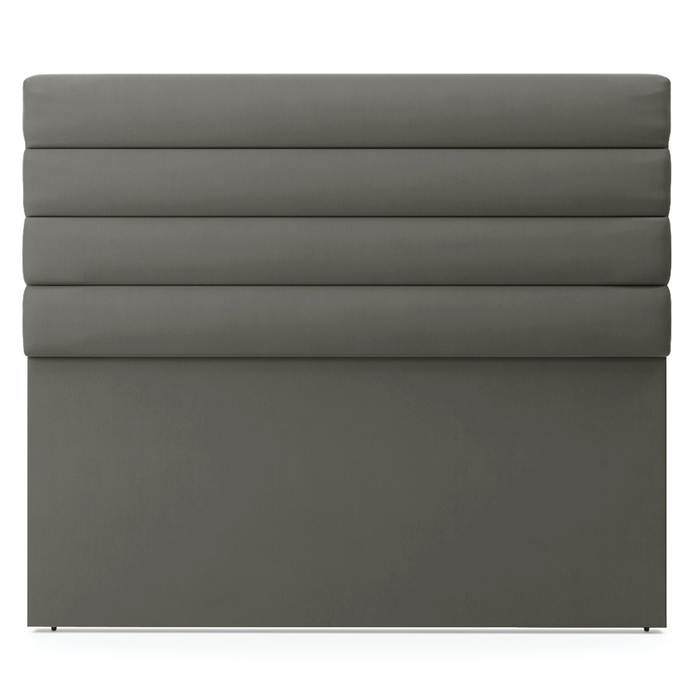 Cabeceira California Para Cama Box Casal 140 cm Suede Grafite - D'Rossi