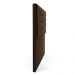 Cabeceira California Para Cama Box Casal 140 cm Suede Marrom - D'Rossi