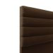 Cabeceira California Para Cama Box Casal 140 cm Suede Marrom - D'Rossi