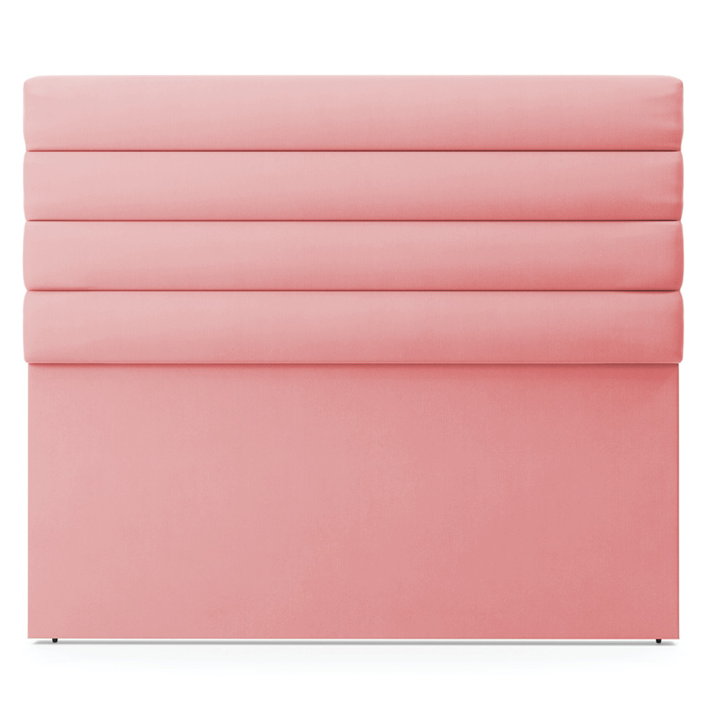 Cabeceira California Para Cama Box Casal 140 cm Suede Rosê - D'Rossi