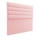 Cabeceira California Para Cama Box Casal 140 cm Suede Rosa Bebê - D'Rossi