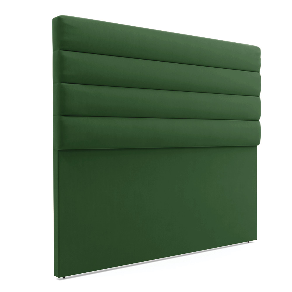 Cabeceira California Para Cama Box Casal 140 cm Suede Verde - D'Rossi