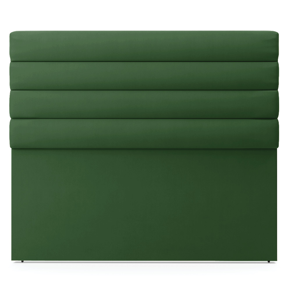Cabeceira California Para Cama Box Casal 140 cm Suede Verde - D'Rossi