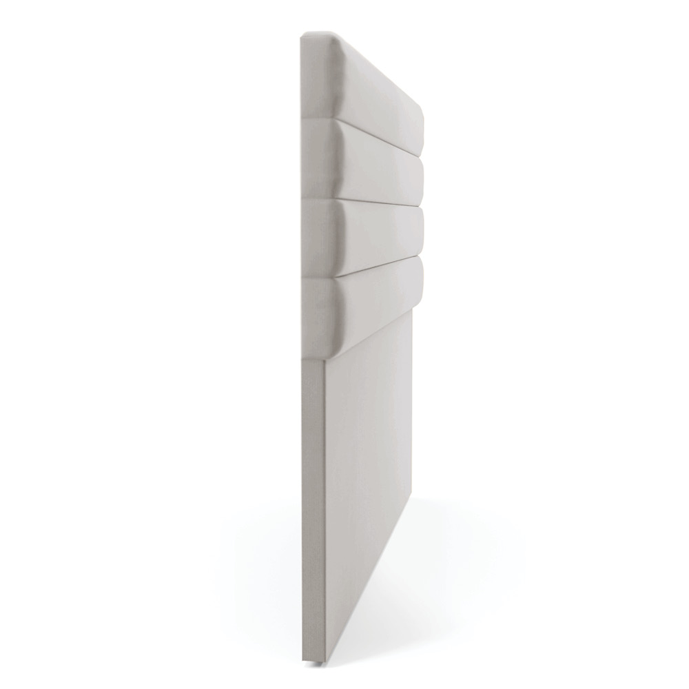 Cabeceira California Para Cama Box Casal 140 cm Veludo Cinza - D'Rossi