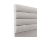 Cabeceira California Para Cama Box Casal 140 cm Veludo Cinza - D'Rossi