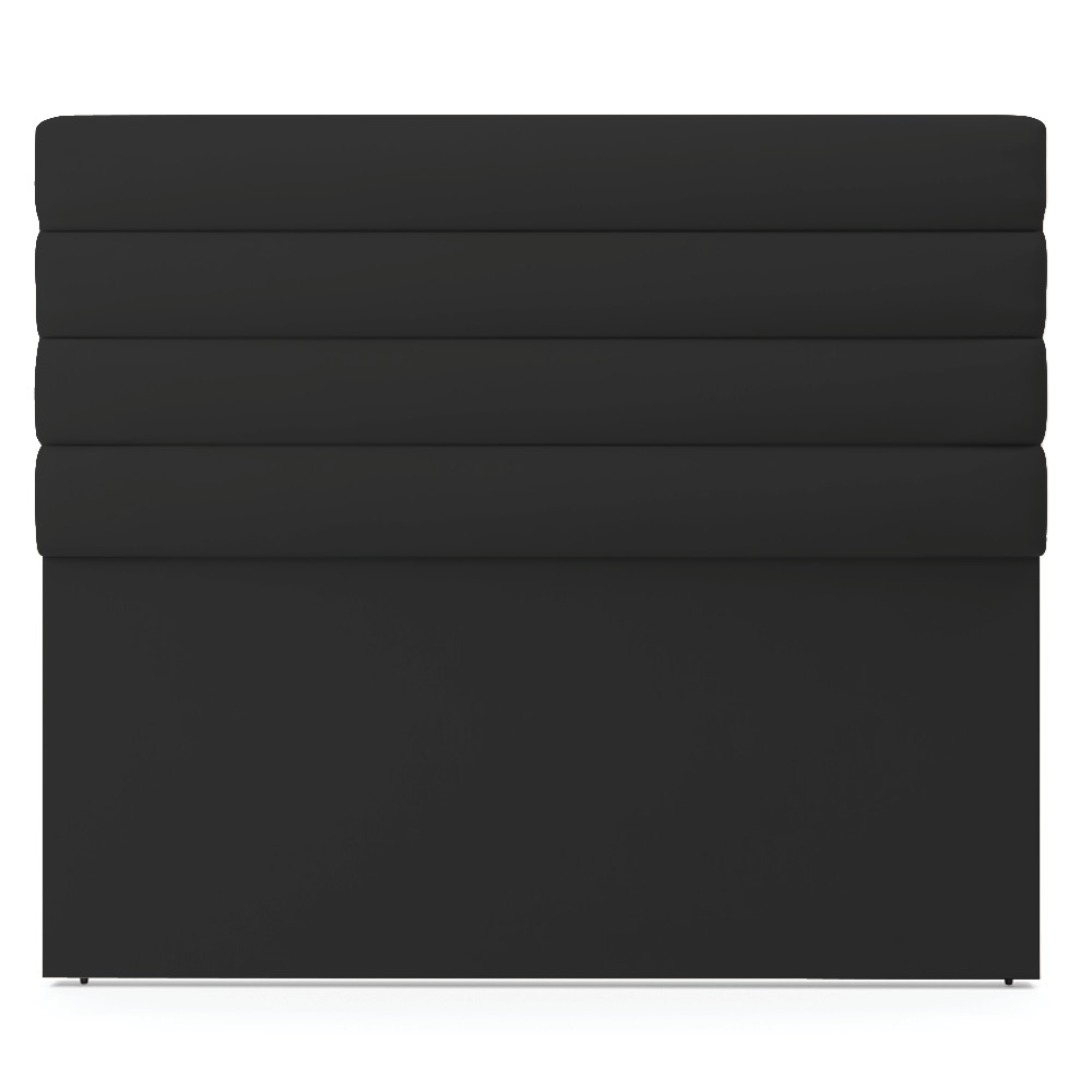 Cabeceira California Para Cama Box Casal 140 cm Veludo Preto - D'Rossi