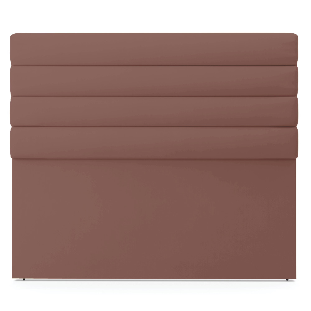 Cabeceira California Para Cama Box Casal 140 cm Veludo Rosê - D'Rossi