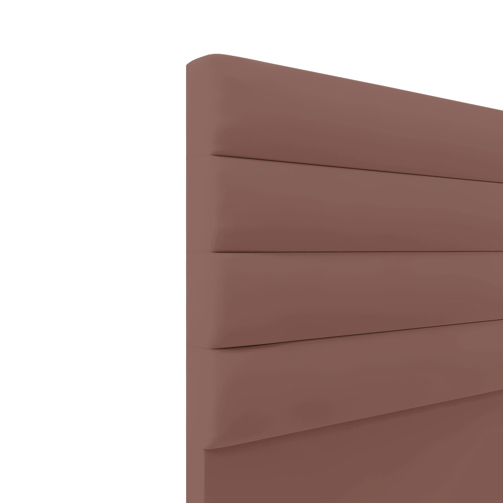 Cabeceira California Para Cama Box Casal 140 cm Veludo Rosê - D'Rossi