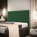 Cabeceira California Para Cama Box Casal 140 cm Veludo Verde - D'Rossi