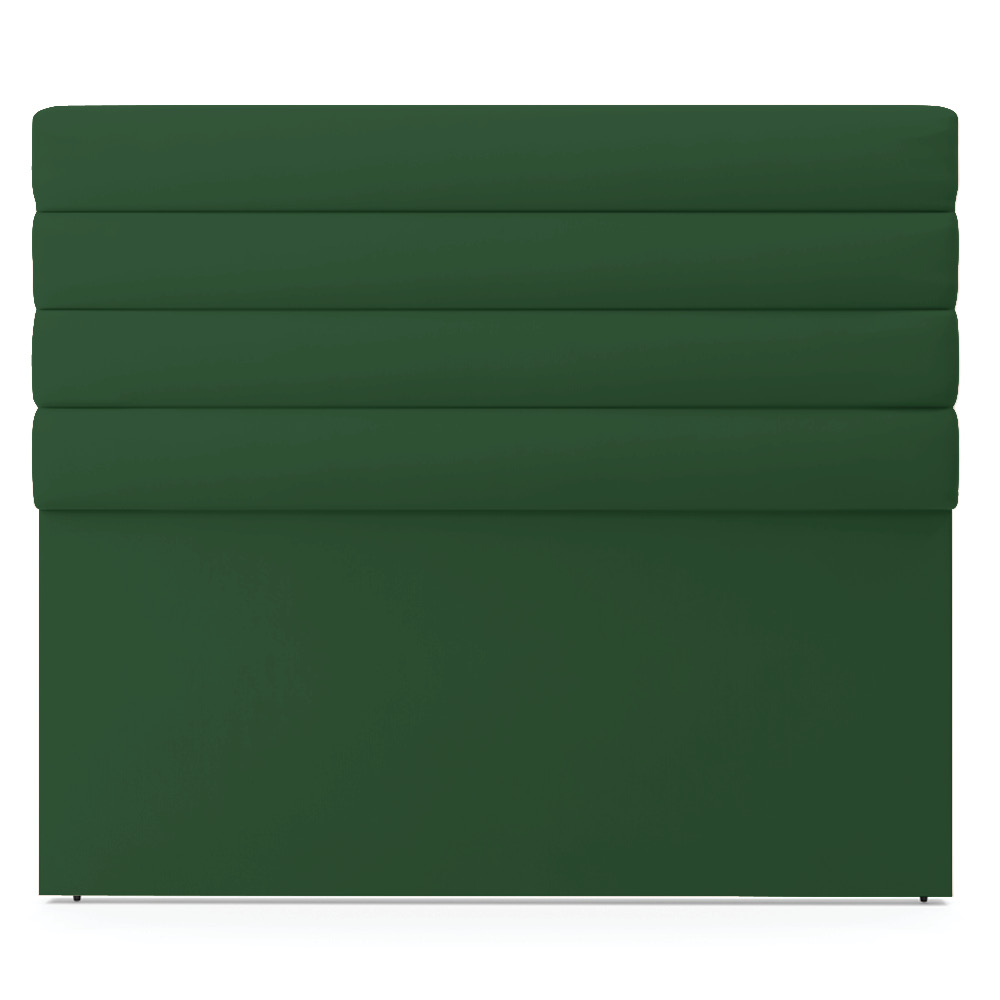 Cabeceira California Para Cama Box Casal 140 cm Veludo Verde - D'Rossi