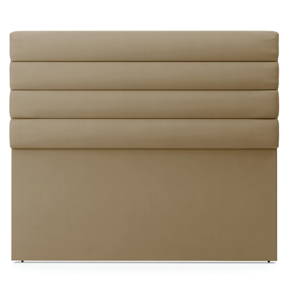 Cabeceira California Para Cama Box King 190 cm Suede Marrom Rato - D'Rossi