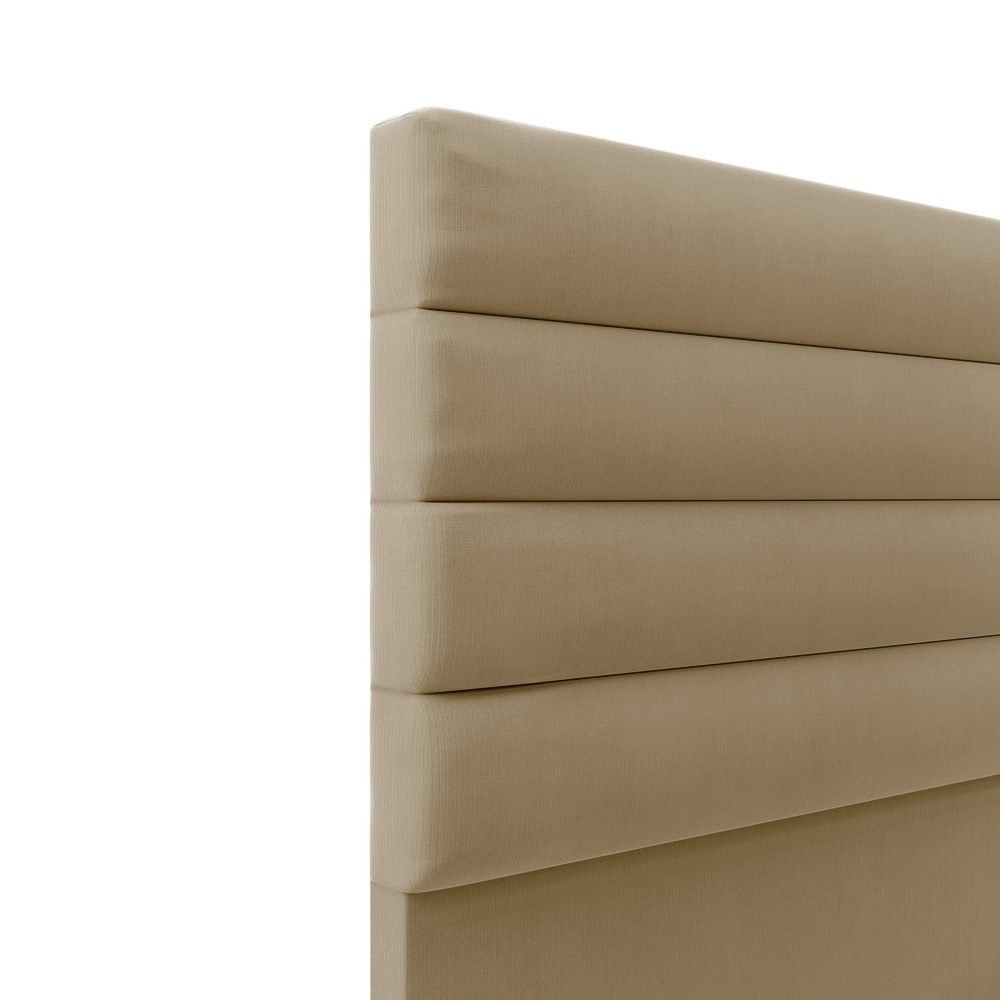 Cabeceira California Para Cama Box King 190 cm Suede Marrom Rato - D'Rossi