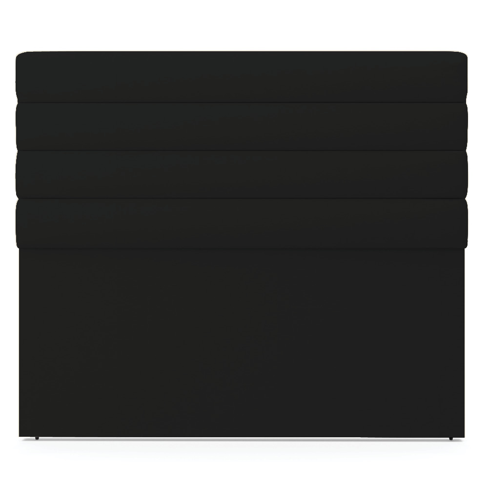 Cabeceira California Para Cama Box Queen 160 cm Linho Preto A79 - D'Rossi