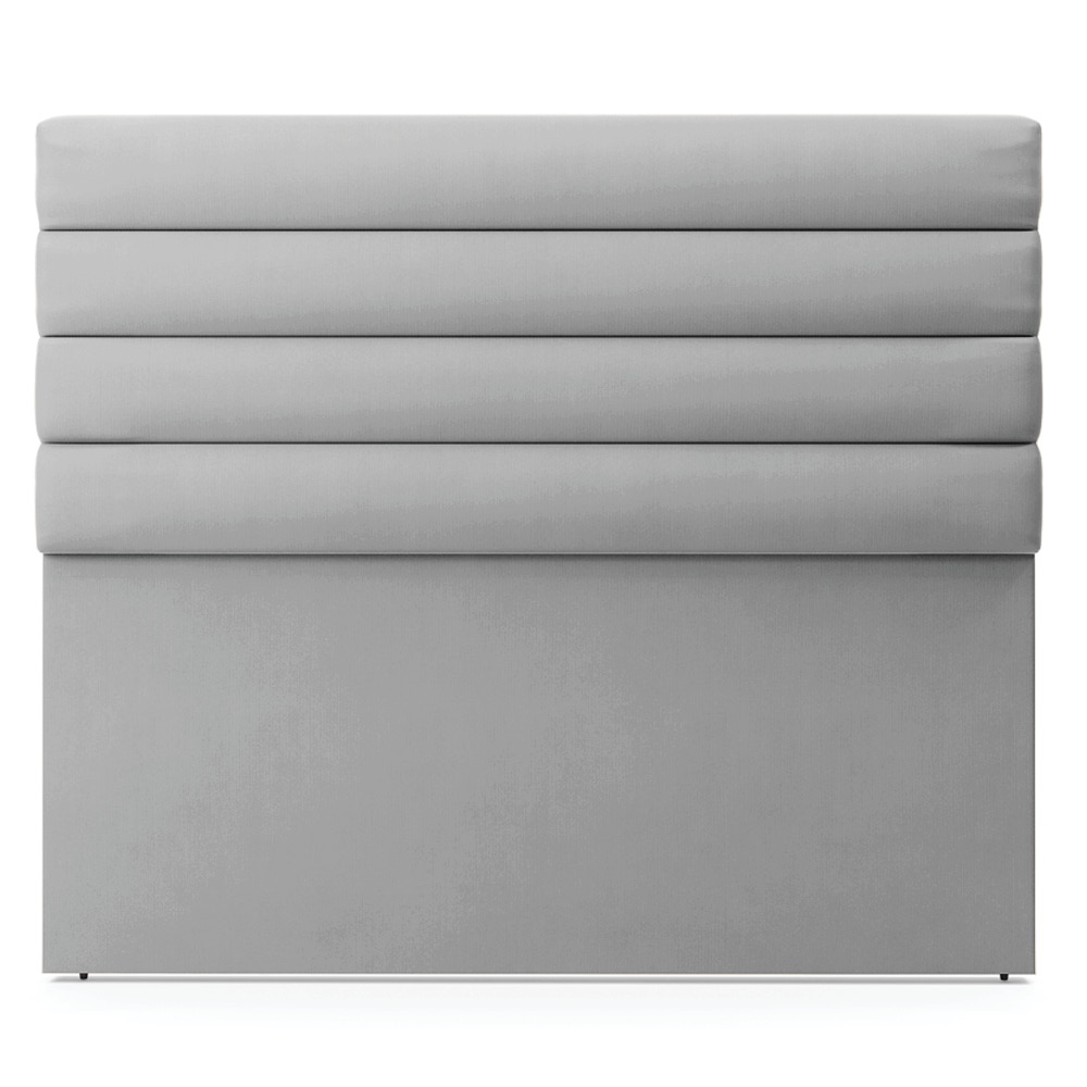 Cabeceira California Para Cama Box Queen 160 cm Suede Cinza - D'Rossi