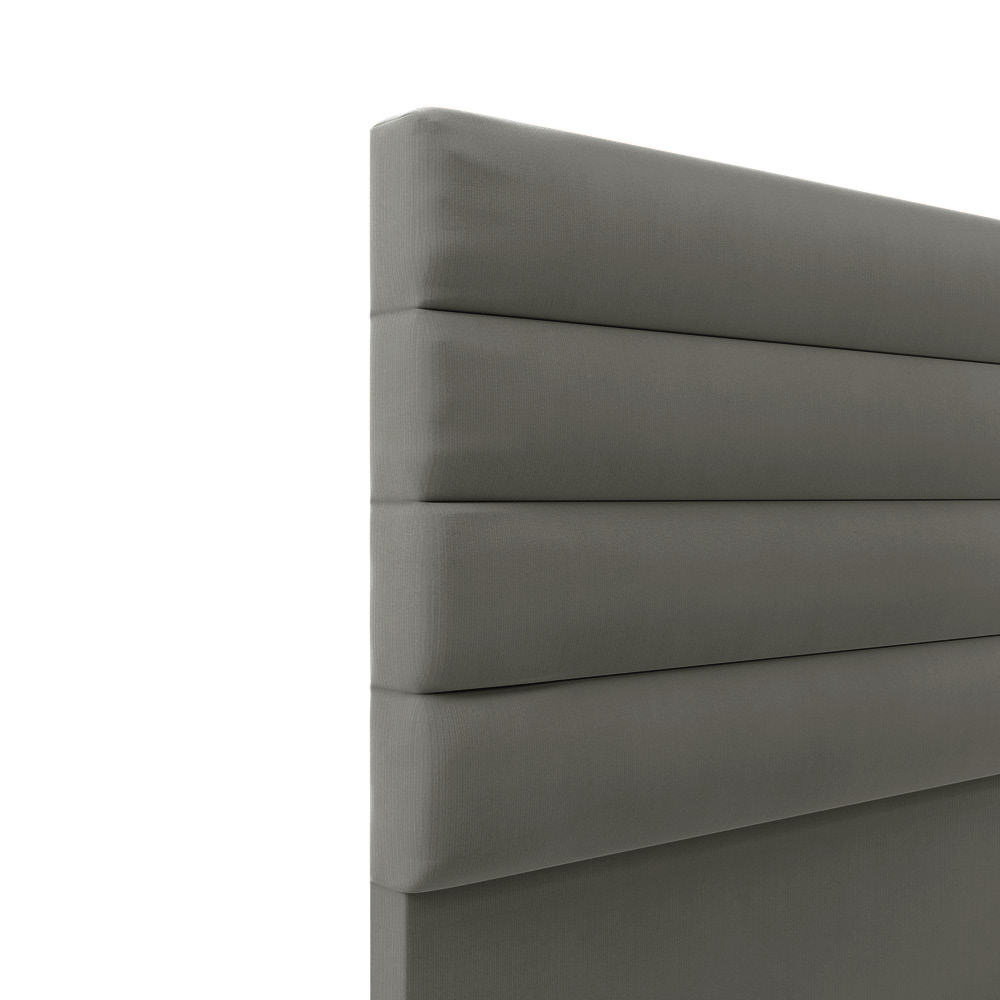 Cabeceira California Para Cama Box Queen 160 cm Suede Grafite - D'Rossi