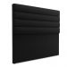 Cabeceira California Para Cama Box Queen 160 cm Suede Preto - D'Rossi