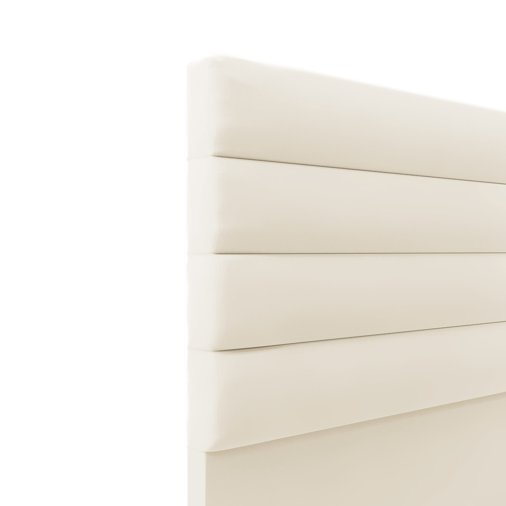 Cabeceira California Para Cama Box Queen 160 cm Veludo Bege - D'Rossi