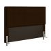 Cabeceira Casal Cama Box 140cm para Quarto Onix Suede Marrom M11 - D'Rossi
