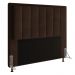 Cabeceira Casal Cama Box 140cm para Quarto Opala Suede Marrom M11 - D'Rossi