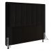 Cabeceira Casal Cama Box 140cm para Quarto Opala Suede Preto M11 - D'Rossi