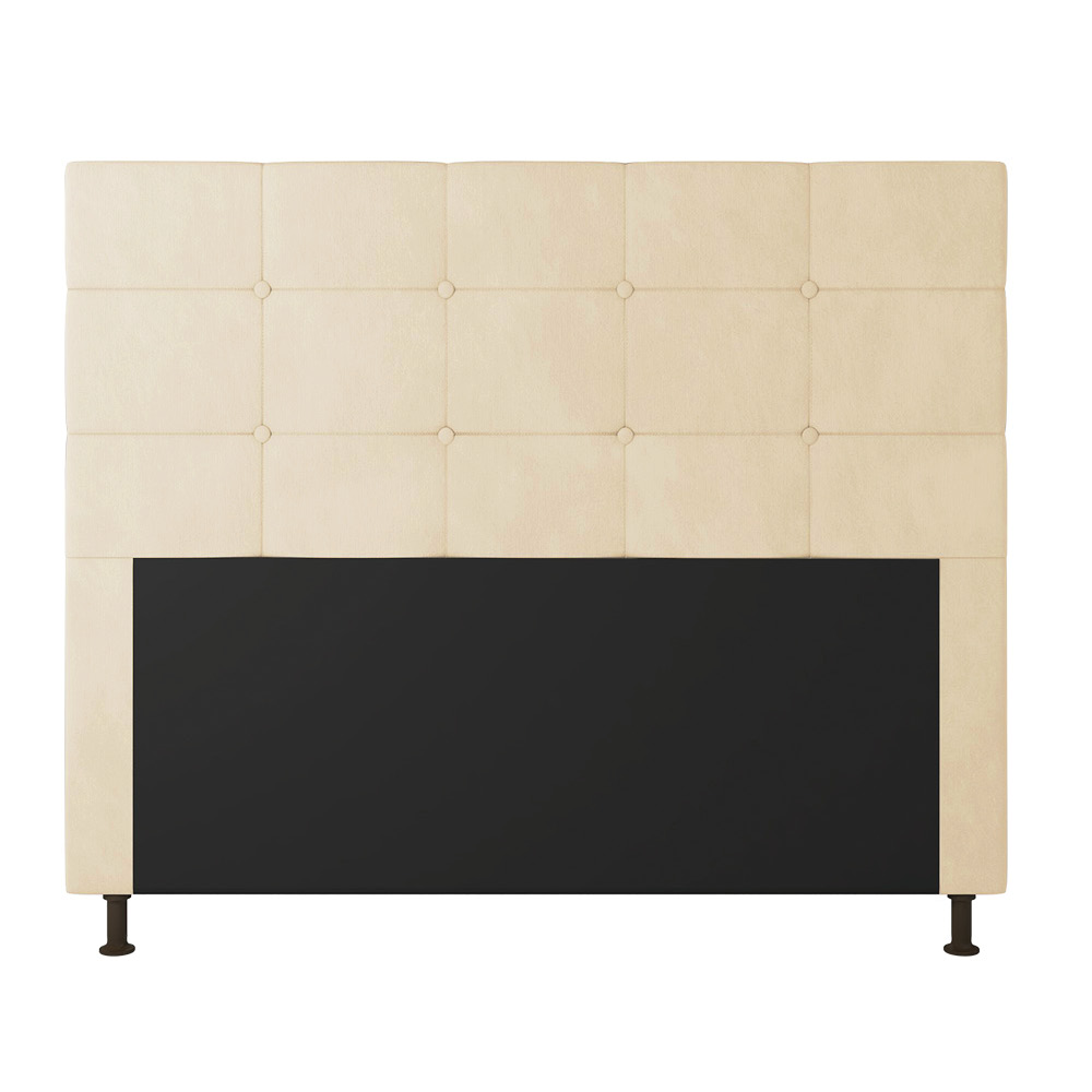 Cabeceira Casal Cama Box 140cm para Quarto Stambul Suede M11 - D'Rossi