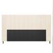 Cabeceira Casal King Cama Box 195cm para Quarto Malibu Suede Bege M11 - D'Rossi