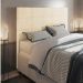 Cabeceira Casal King Cama Box 195cm para Quarto Stambul Suede Bege M11 - D'Rossi