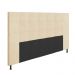 Cabeceira Casal King Cama Box 195cm para Quarto Stambul Suede Bege M11 - D'Rossi