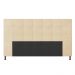 Cabeceira Casal King Cama Box 195cm para Quarto Stambul Suede Bege M11 - D'Rossi