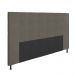 Cabeceira Casal King Cama Box 195cm para Quarto Stambul Suede Grafite M11 - D'Rossi