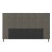 Cabeceira Casal King Cama Box 195cm para Quarto Stambul Suede Grafite M11 - D'Rossi