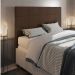 Cabeceira Casal King Cama Box 195cm para Quarto Stambul Suede Marrom M11 - D'Rossi
