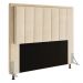 Cabeceira Casal Queen Cama Box 160cm para Quarto Opala Suede Bege M11 - D'Rossi