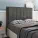 Cabeceira Casal Queen Cama Box 160cm para Quarto Opala Suede Grafite M11 - D'Rossi