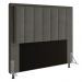 Cabeceira Casal Queen Cama Box 160cm para Quarto Opala Suede Grafite M11 - D'Rossi