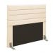 Cabeceira Casal Queen Cama Box 160cm para Quarto Rubi Suede Bege M11 - D'Rossi