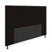 Cabeceira Casal Queen Cama Box 160cm para Quarto Stambul Suede Preto M11 - D'Rossi