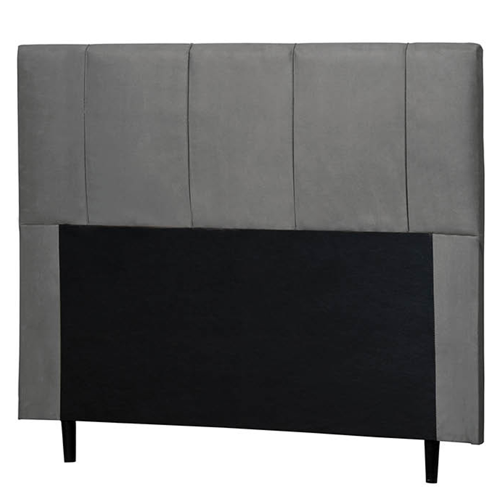 Cabeceira Donna Para Cama Box King 193 cm Suede Cinza - D'Rossi