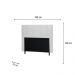 Cabeceira Donna Para Cama Box Queen 160 cm Corino Branco -  D'Rossi