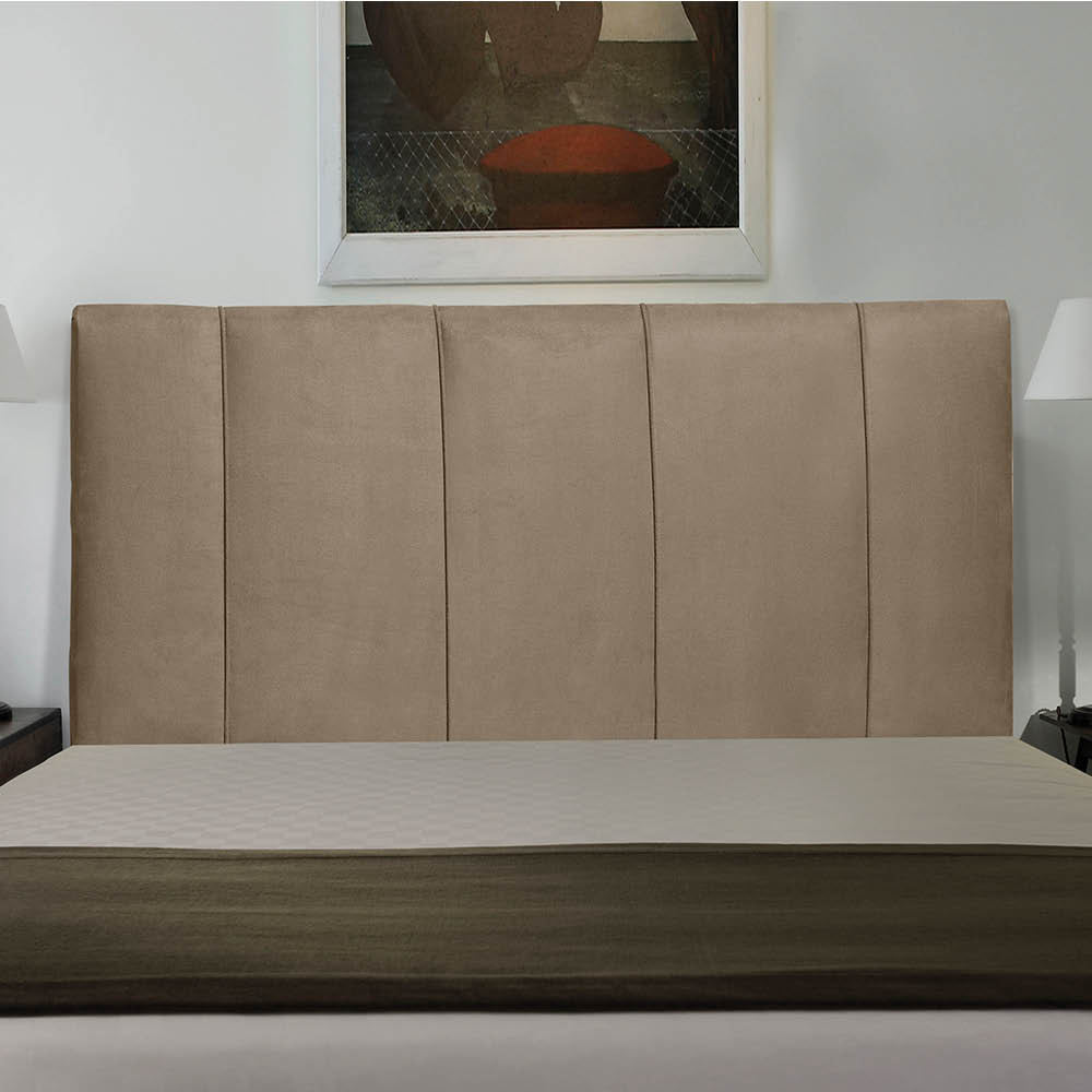 Cabeceira Donna Para Cama Box Queen 160 cm Suede Bege -  D'Rossi
