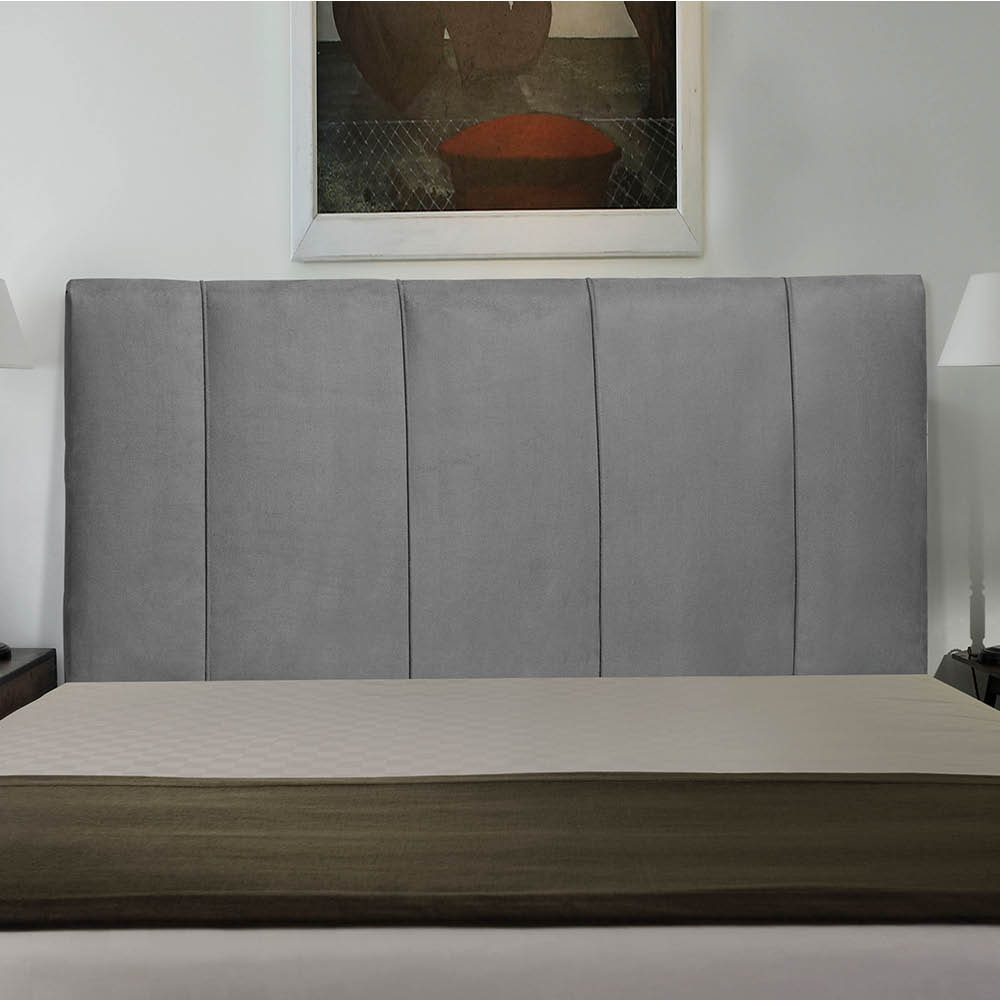Cabeceira Donna Para Cama Box Queen 160 cm Suede Cinza -  D'Rossi