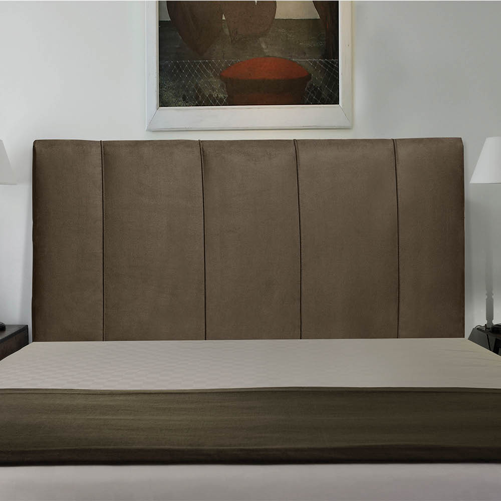 Cabeceira Donna Para Cama Box Queen 160 cm Suede Marrom -  D'Rossi