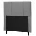 Cabeceira Donna Para Cama Box Solteiro 90 cm Suede Cinza - D'Rossi