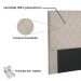 Cabeceira Dubai Para Cama Box Casal 140 cm Suede - D'Rossi