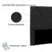 Cabeceira Dubai Para Cama Box Solteiro 90 cm Corino Preto - D'Rossi