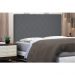 Cabeceira Dubai Para Cama Box Solteiro 90 cm Suede Cinza - D'Rossi