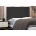 Cabeceira Dubai Para Cama Box Solteiro 90 cm Suede Preto - D'Rossi